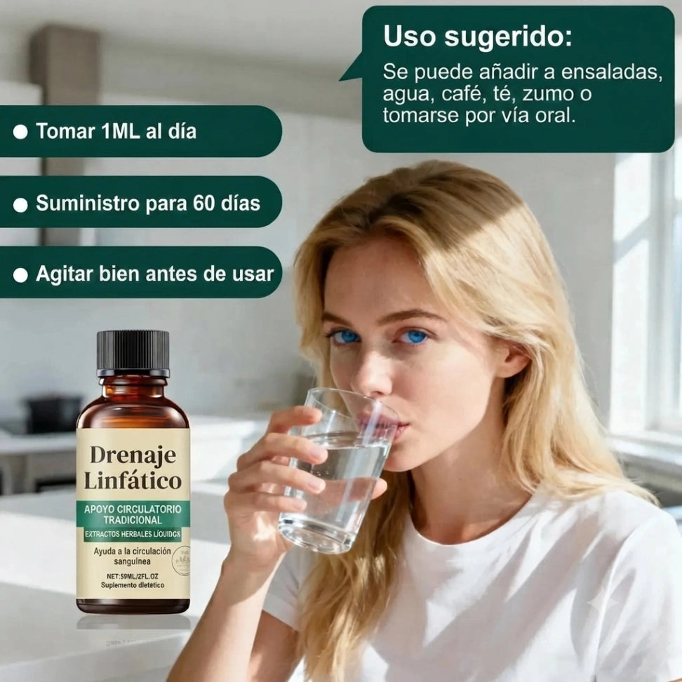 LymphCare - Bienestar linfático cada día: Gotas Drenaje Linfático 60 ml (2 meses)
