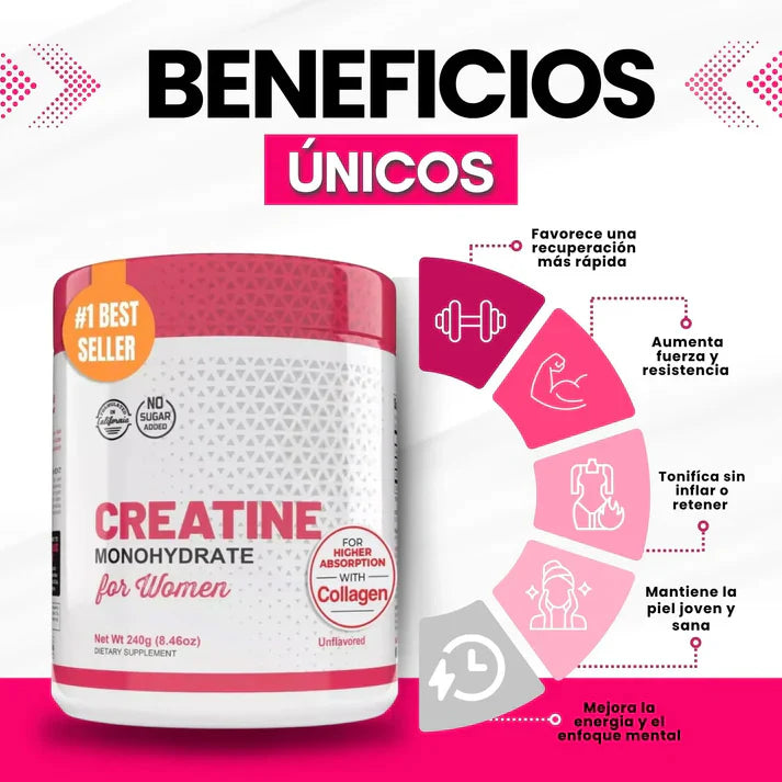 Creatina Monohidratada-  Energía para entrenar mejor