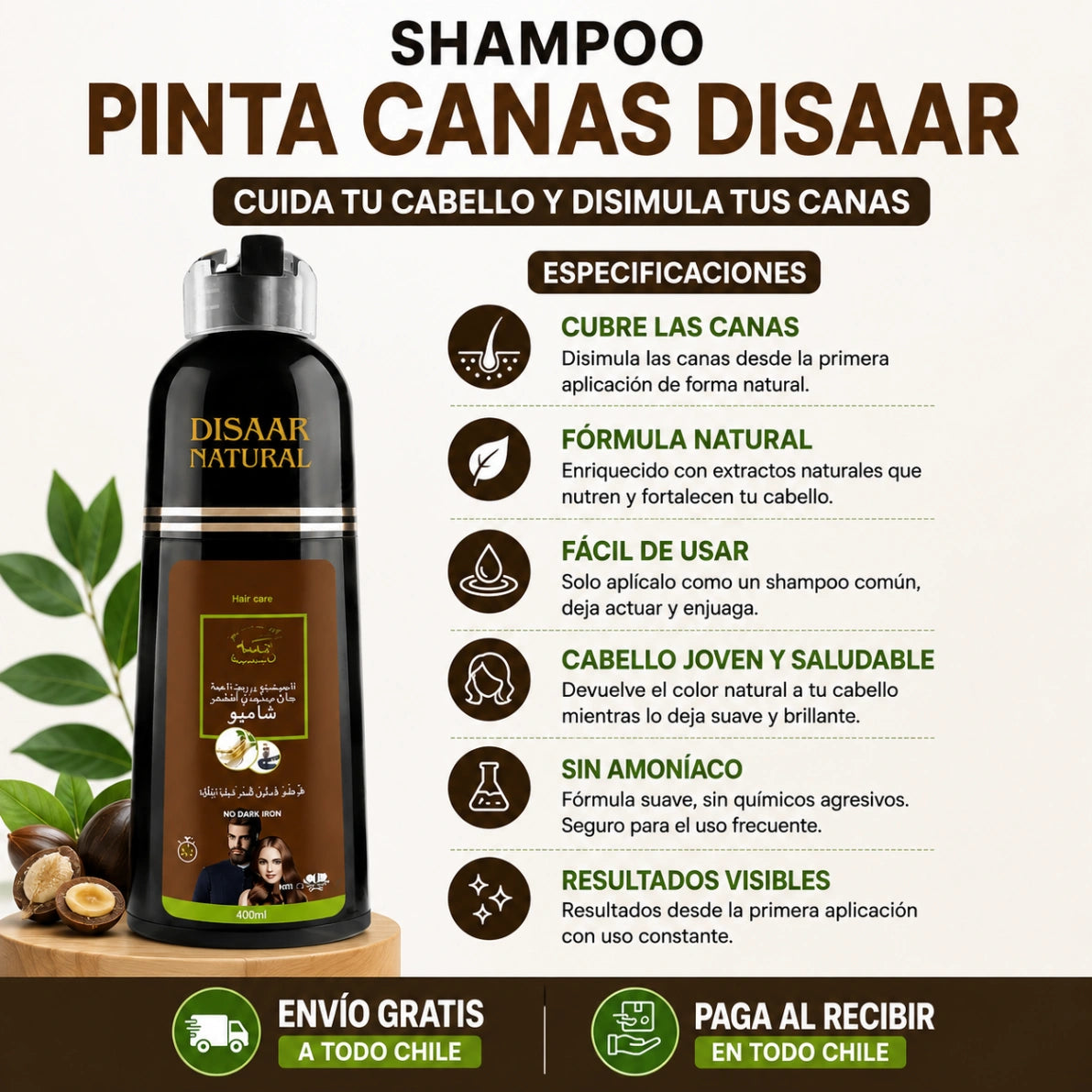Disaar: Cubre canas mientras lavas tu cabello