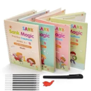 MagicPen Kids - Escribe, practica y repite: Set Cuadernos Magic Caligrafía Montessori