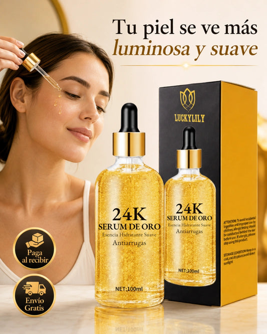 SERUM ORO 24K 100ML: Piel más luminosa y suave