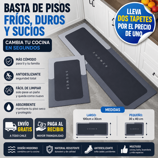 BathShield - Piso más seco y estable: TAPETE PARA COCINA