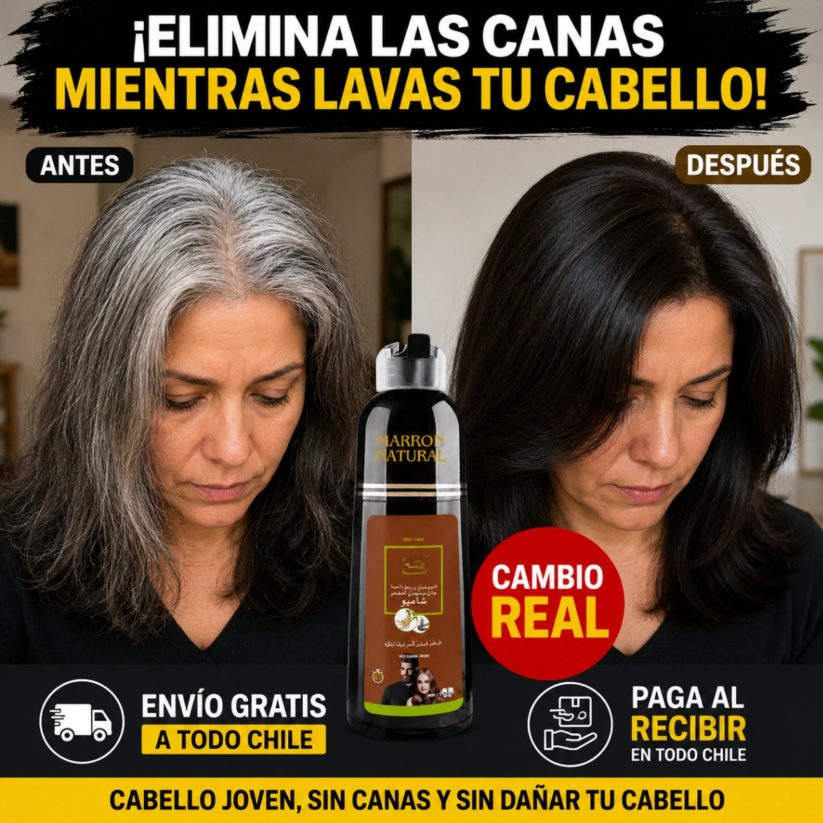 Disaar: Cubre canas mientras lavas tu cabello