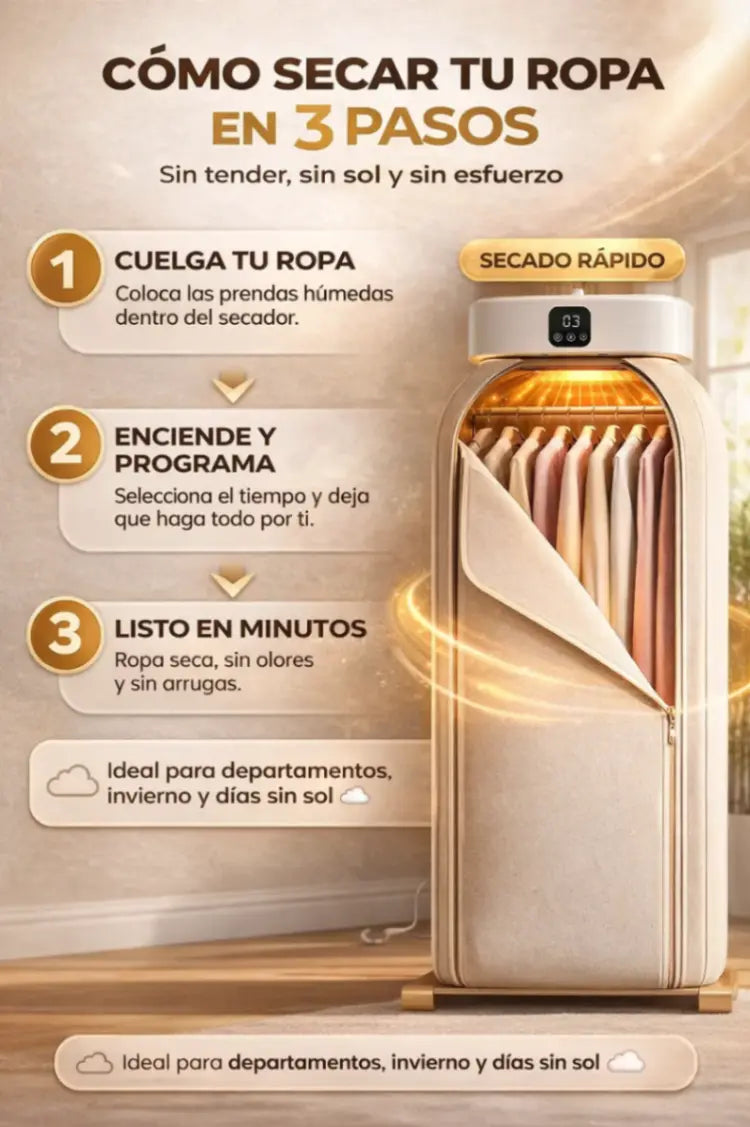 DryHome - Seca ropa en espacios pequeños