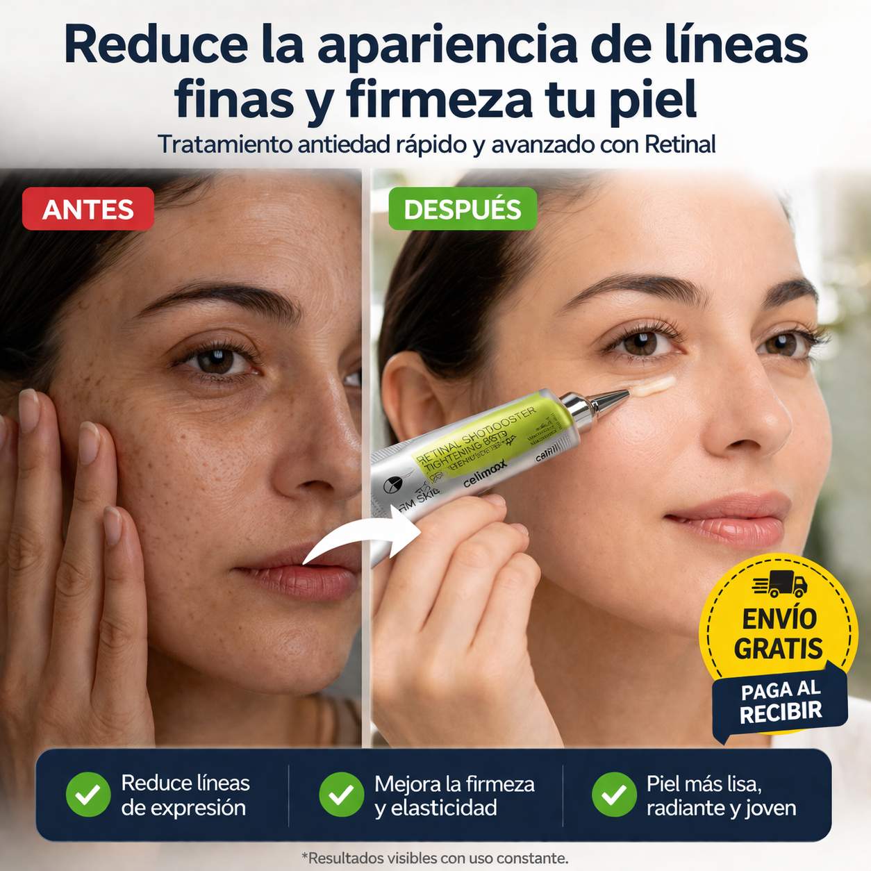 Celimax Crema Facial Reafirmante Antiarrugas con Retinal