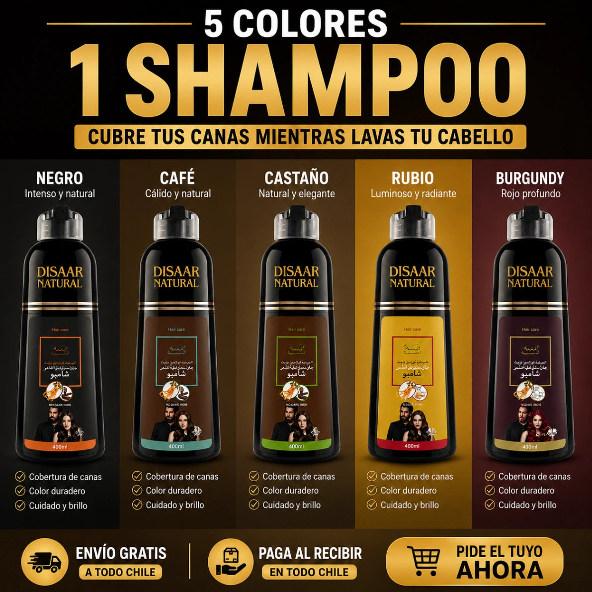 Disaar: Cubre canas mientras lavas tu cabello
