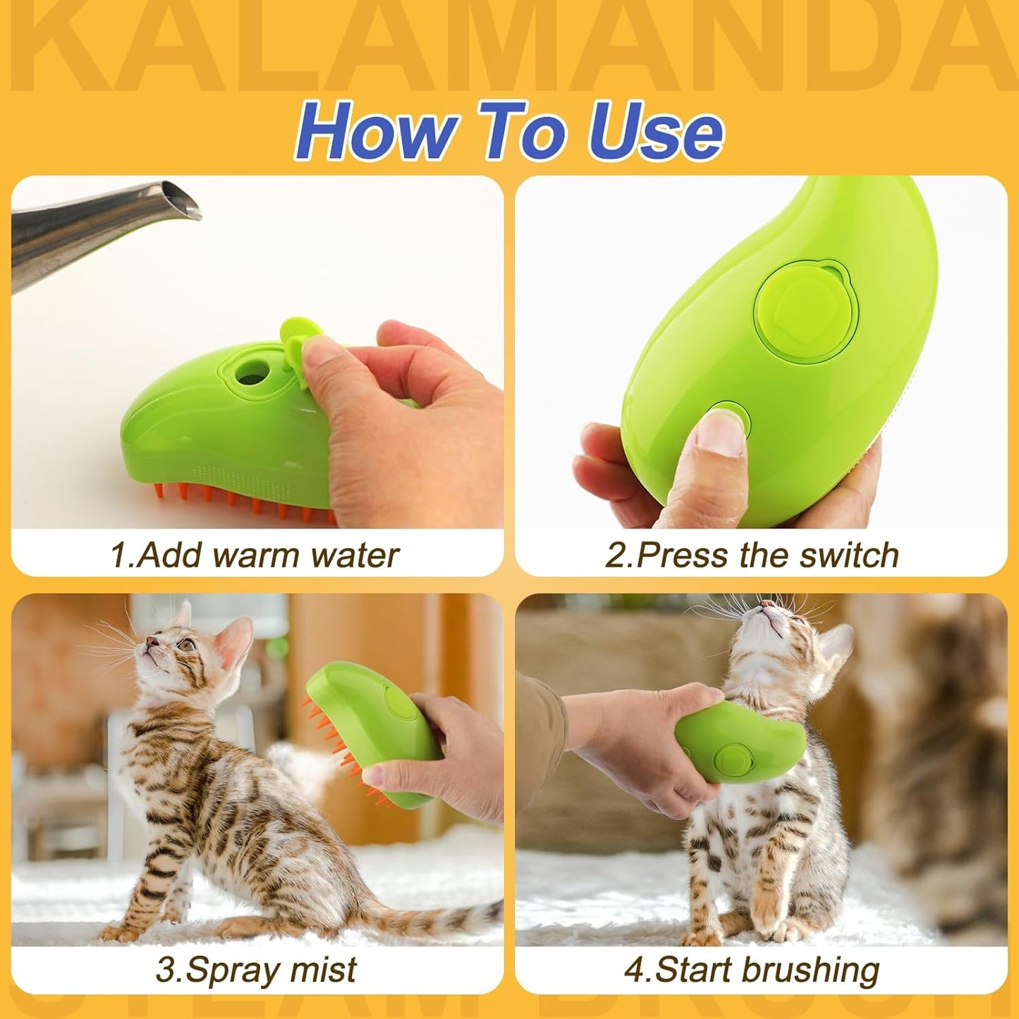 Cepillo de vapor para Mascotas Usb Naran