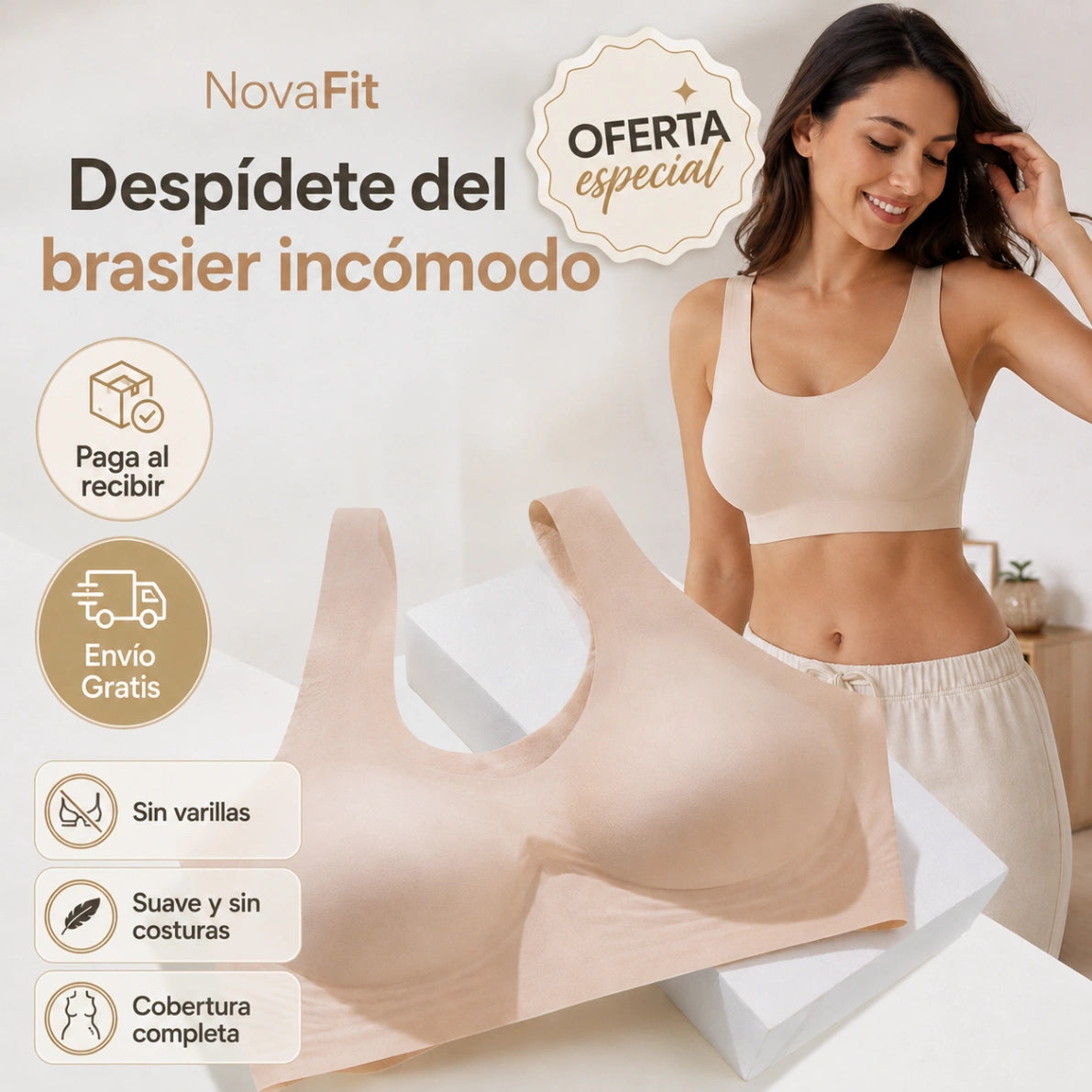 NovaFit - Soporte cómodo sin varillas