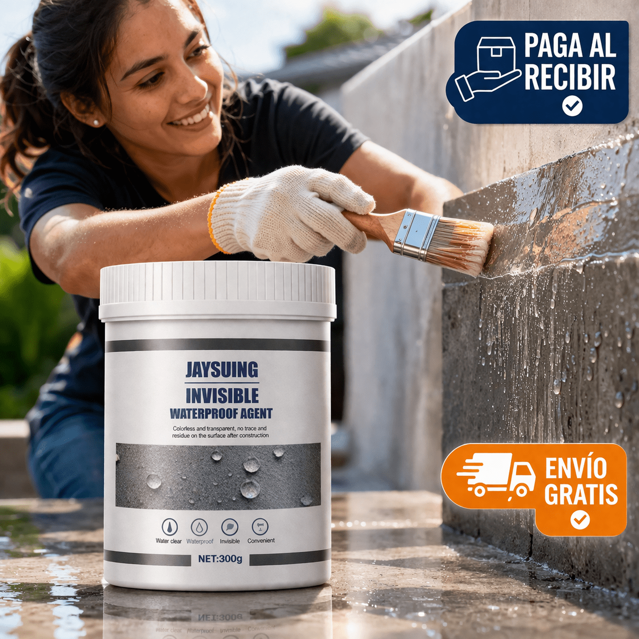 Sellador Impermeable Waterproof 300g + Brocha
