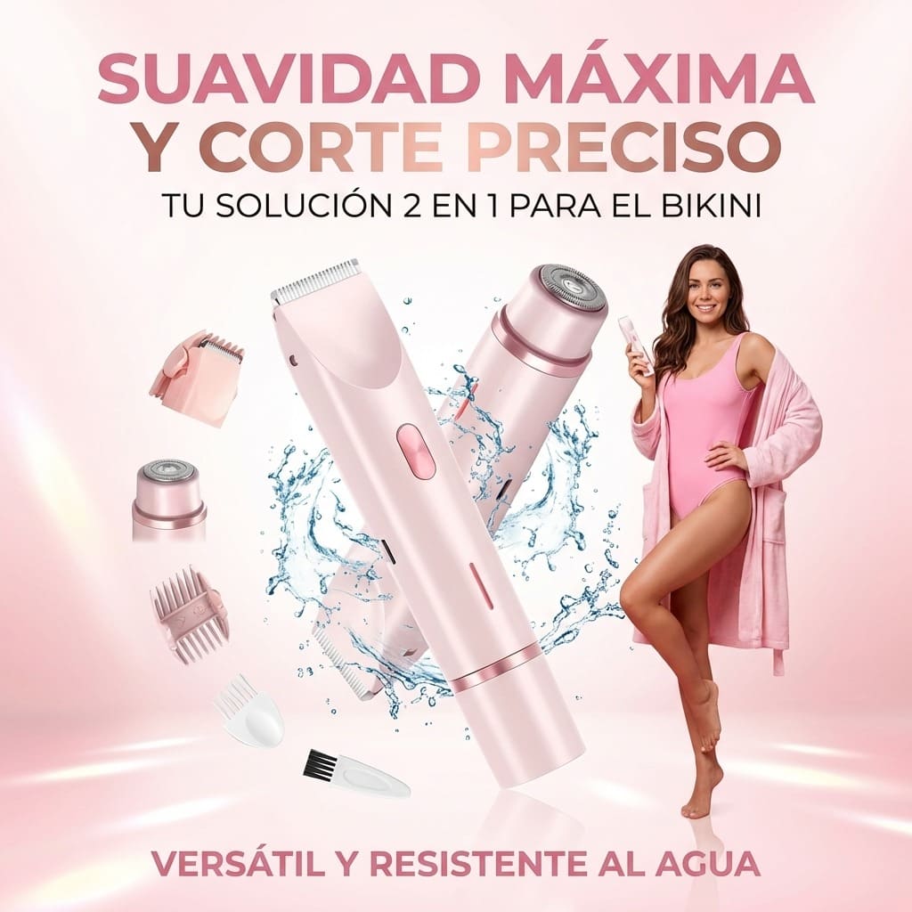 Depiladora Bikini 2 en 1 Sin Irritación