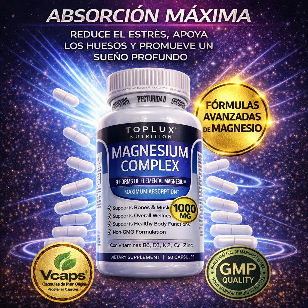 Magnesio Suplemento 8 Elemental 1000mg