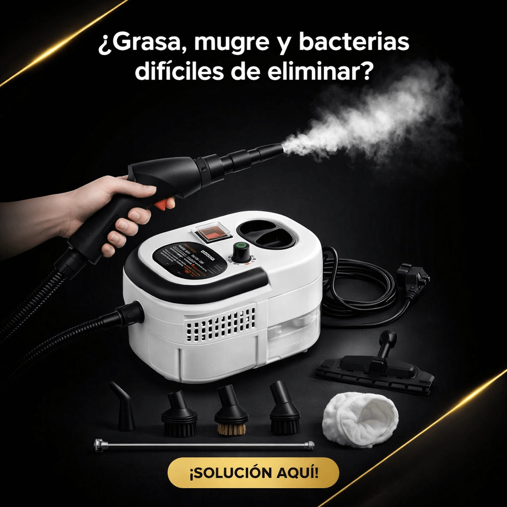 Vapormax Pro: Limpiador a Vapor Portátil de Alta Presión 2500w