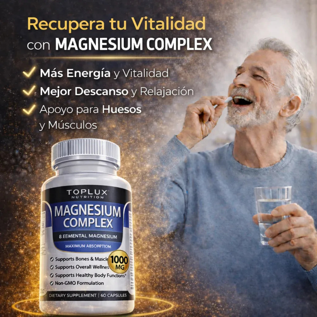Magnesio Suplemento 8 Elemental 1000mg