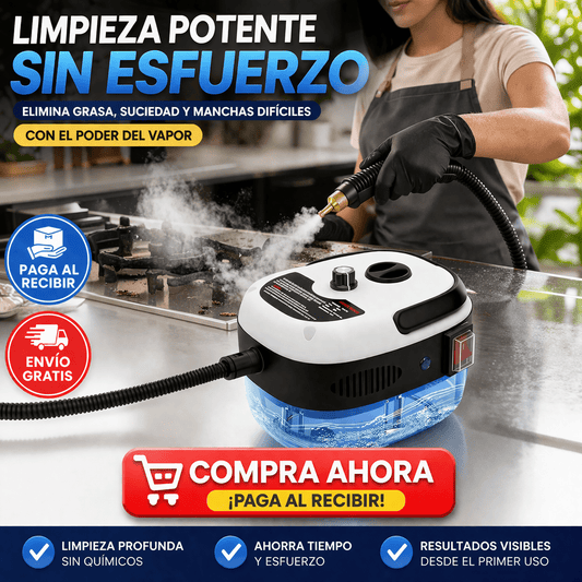 Vapormax Pro: Limpiador a Vapor Portátil de Alta Presión 2500w