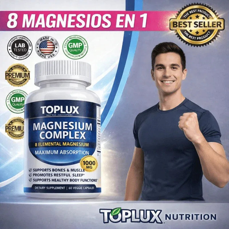 Magnesio Suplemento 8 Elemental 1000mg